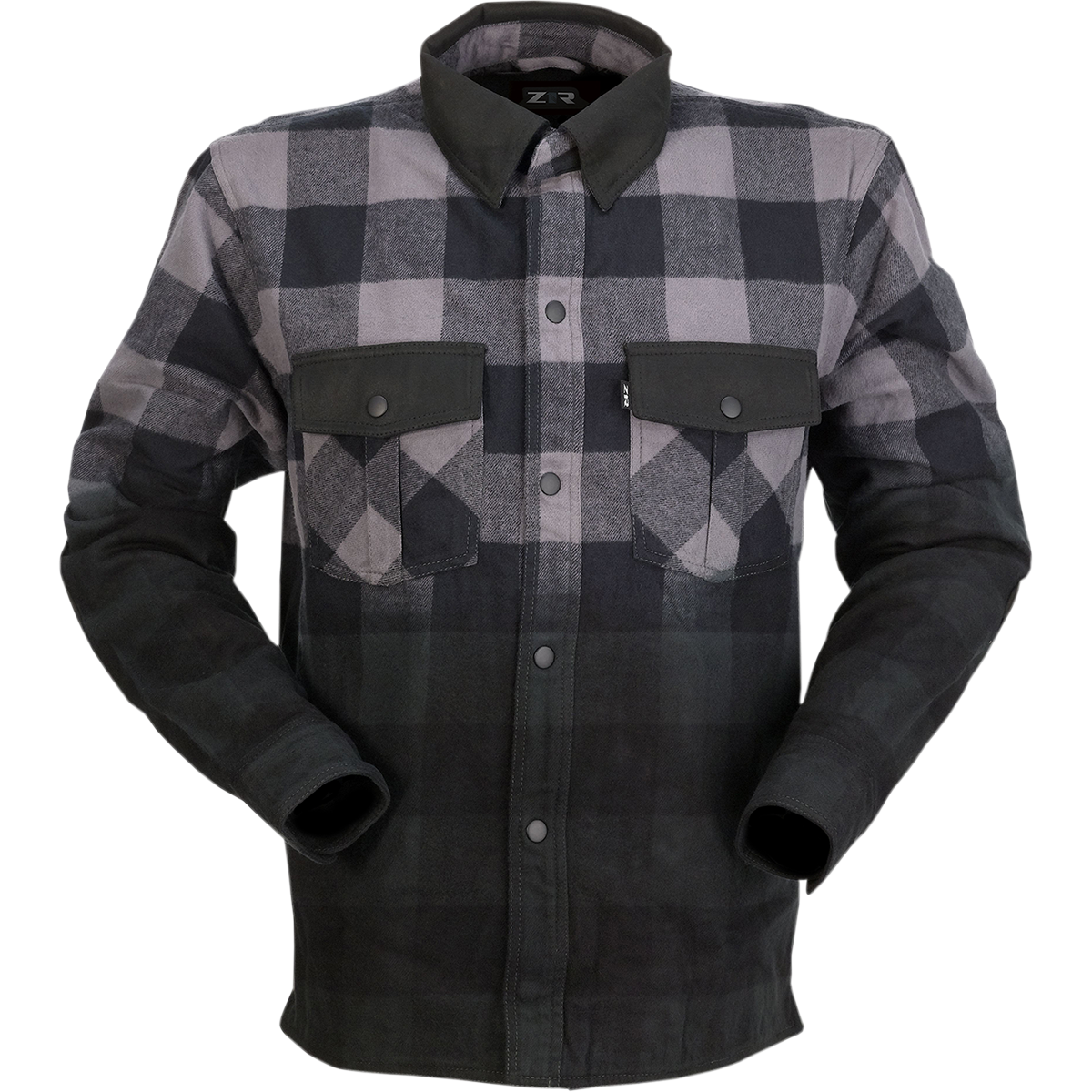 Z1R Duke Ombre Flannel - Gray/Black - Medium 2840-0158