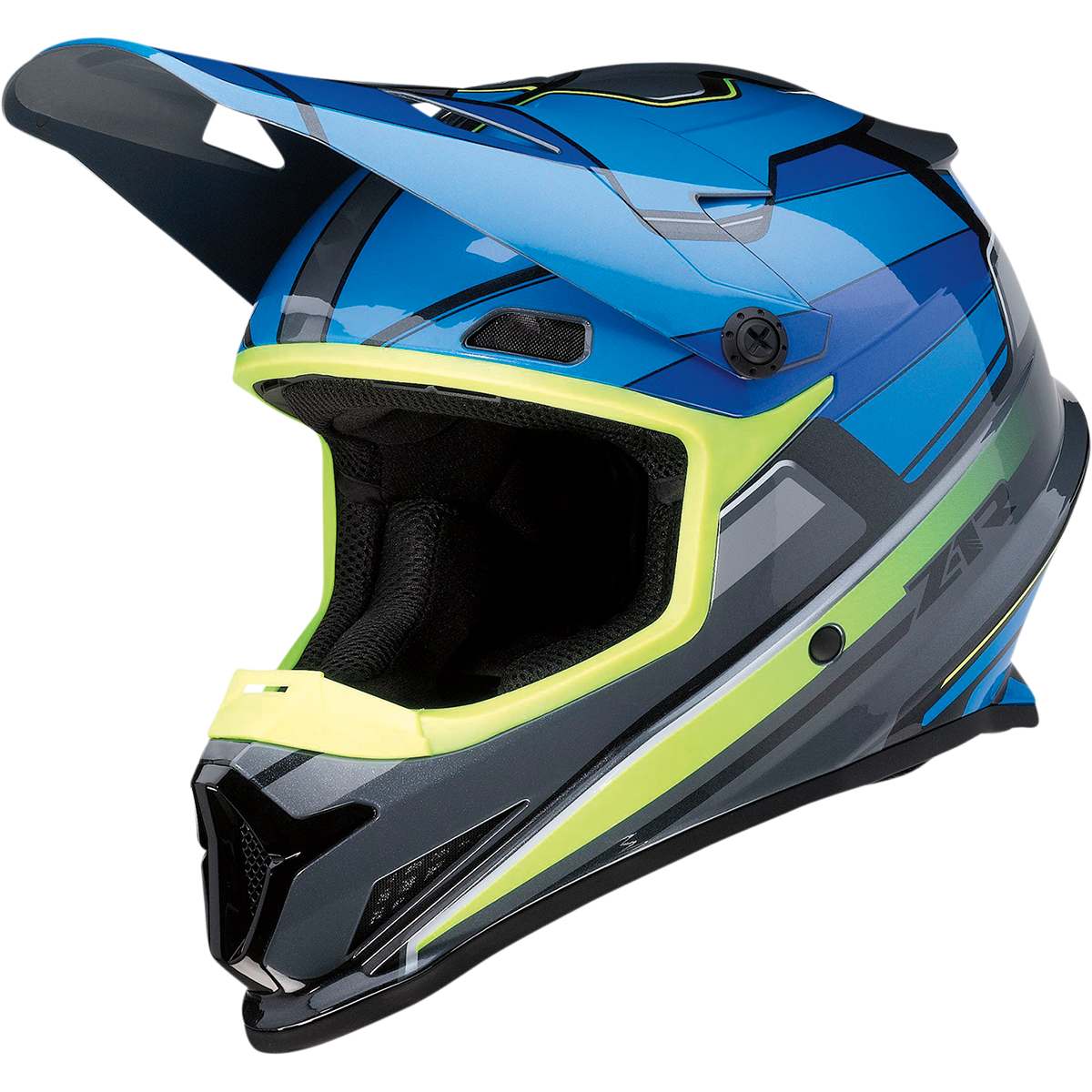 Z1R Rise Helmet - MC - Blue/Hi-Viz - XS 0110-7192