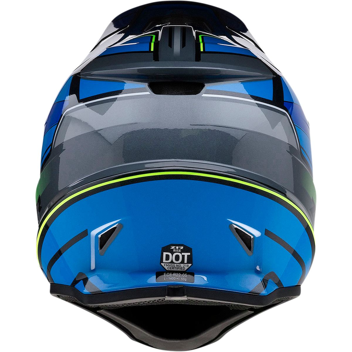 Z1R Rise Helmet - MC - Blue/Hi-Viz - XS 0110-7192