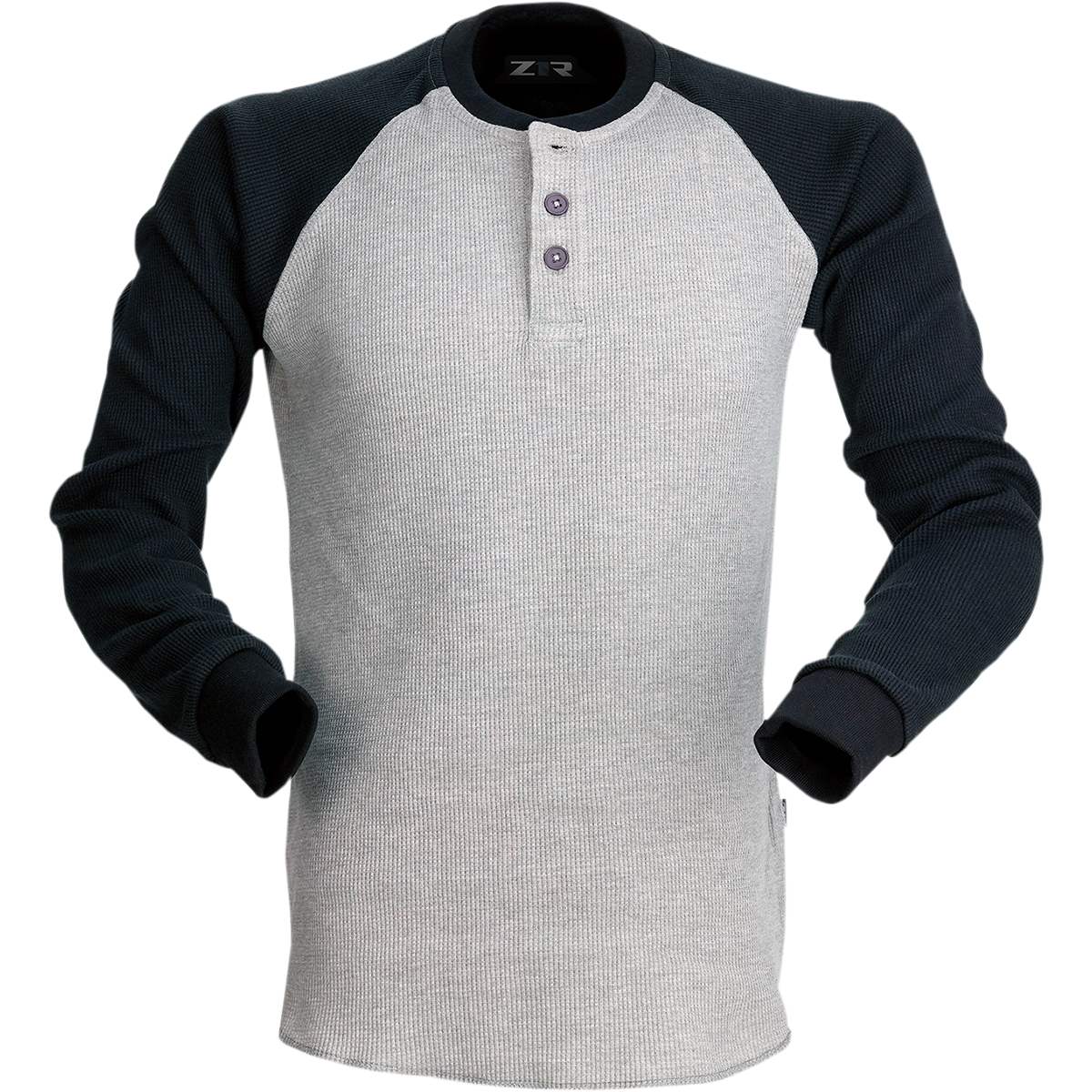 Z1R Waffle Long-Sleeve Shirt - Gray - Large 2840-0151