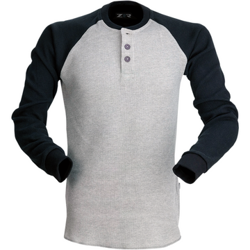 Z1R Waffle Long-Sleeve Shirt - Gray - Medium 2840-0150