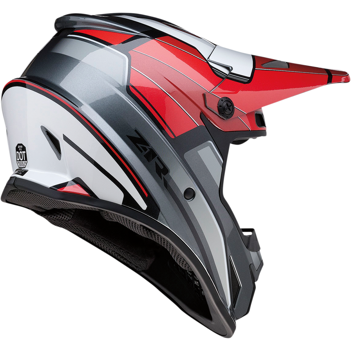 Z1R Rise Helmet - MC - Red/Gray - XL 0110-7212