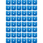 WOODY'S Support Plates - Blue - Square - 48 Pack ASG-3825-48