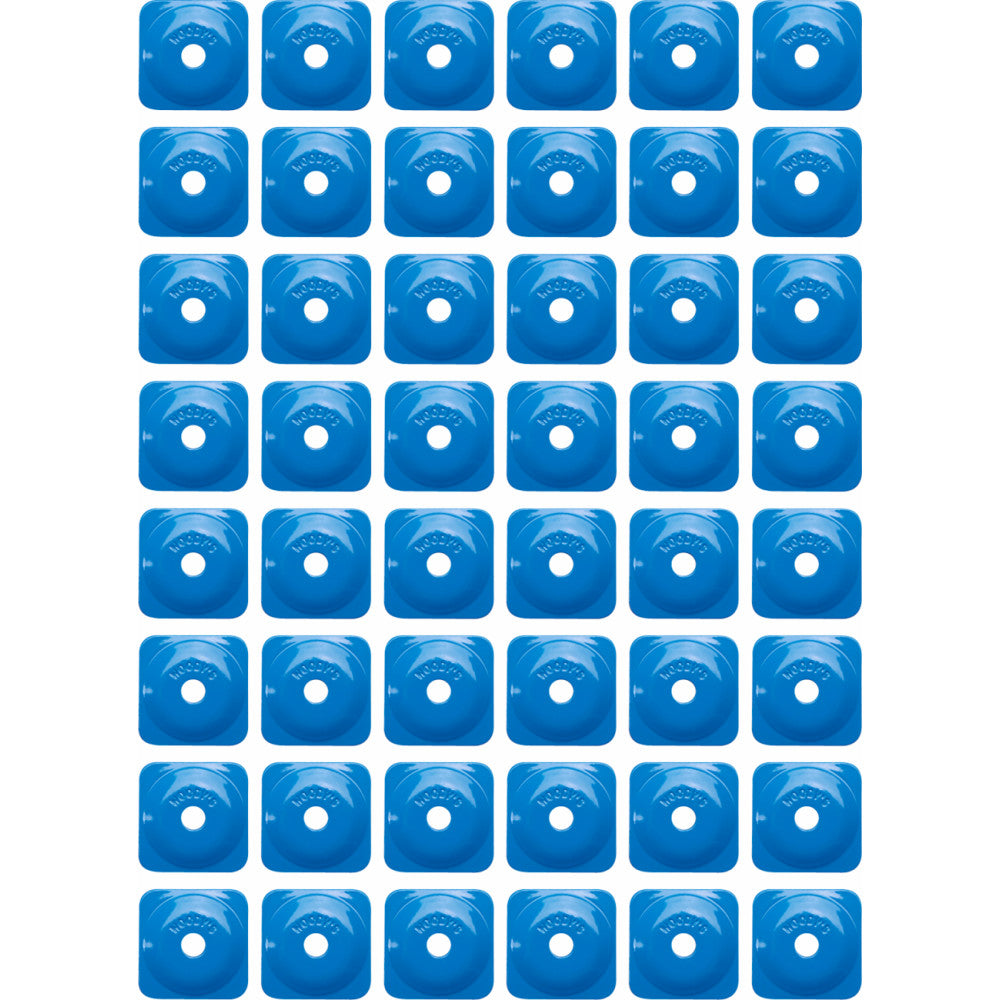 WOODY'S Support Plates - Blue - Square - 48 Pack ASG-3825-48