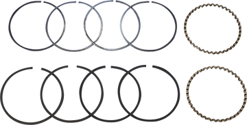 Hastings Piston Rings - 3.437" +0.080" - 74" Big Twin 2M6482080