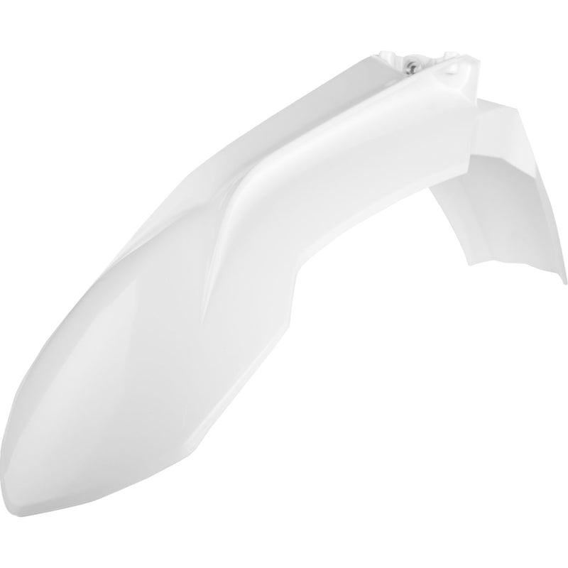 POLISPORT Fender - Front - White - KTM 8573700002 by Polisport
