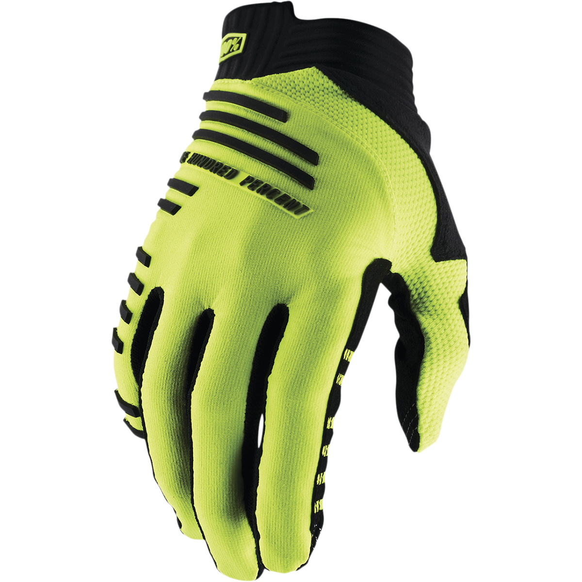 100% R-Core Flo/Yellow Glove S by 100%