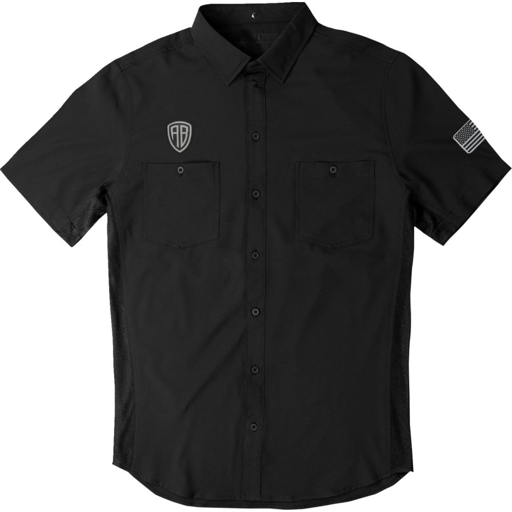 AMERICAN BIKER Let's Ride Vented Shirt - Black/Gray - 4XL ABBLETSRIDE16ST26BK4