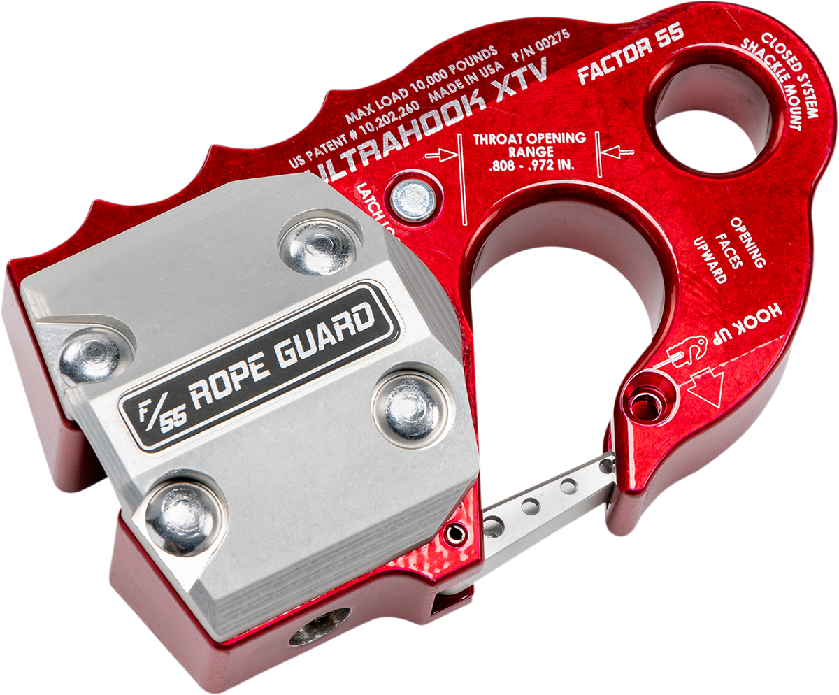 FACTOR 55 XTV Rope Guard - UltraHook - Red 00382