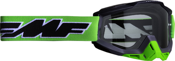 FMF PowerBomb Goggles - Rocket - Lime - Clear F-50036-00007