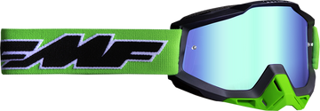 FMF PowerBomb Goggles - Rocket - Lime - Green Mirror F-50037-00007