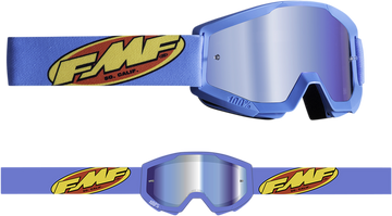 FMF PowerCore Goggles - Core - Cyan - Blue Mirror F-50051-00004