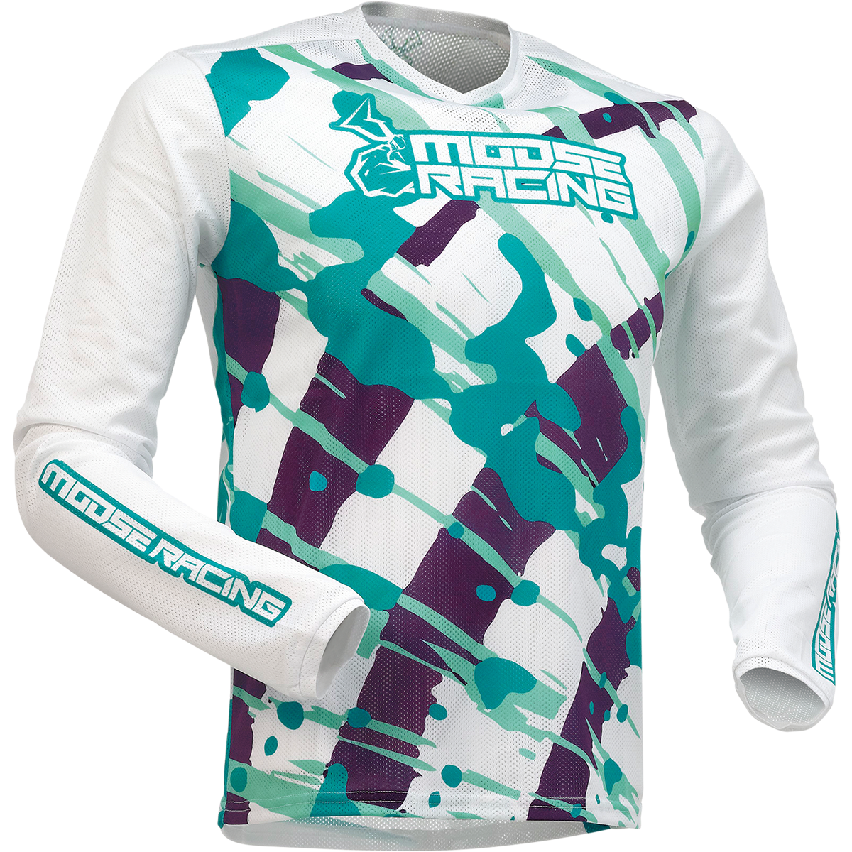 MOOSE RACING Youth Agroid Mesh Jersey - Purple/Teal - Large 2912-2172 by Moose Racing