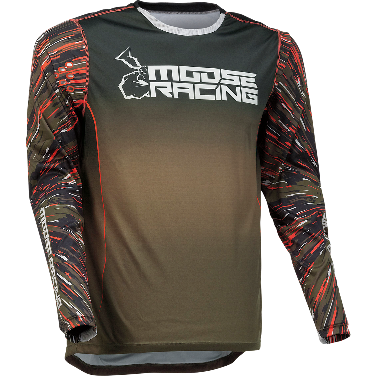 MOOSE RACING Agroid Jersey - Olive/Orange - Medium 2910-6983 by Moose Racing