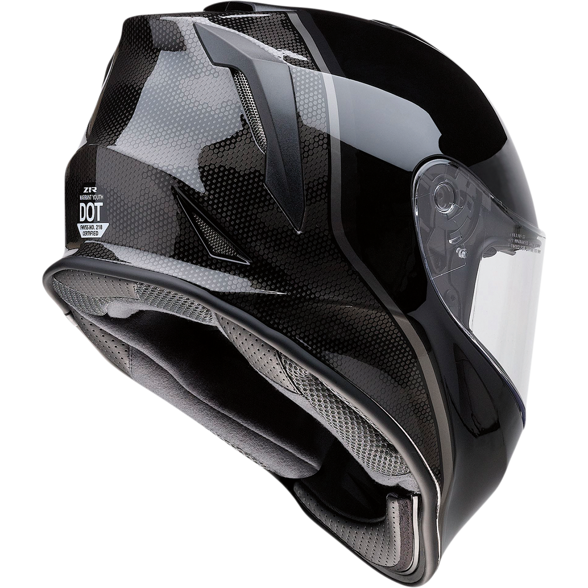 Z1R Youth Warrant Helmet - Kuda - Gloss Black - Small 0102-0245