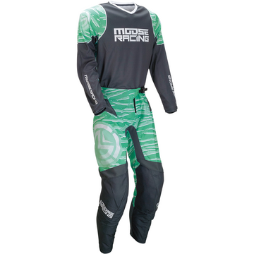 MOOSE RACING Qualifier Pants - Teal/Gray - 28 2901-10022