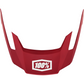 100% Altec Visor - Deep Red - S/M/L/XL 89025-00004