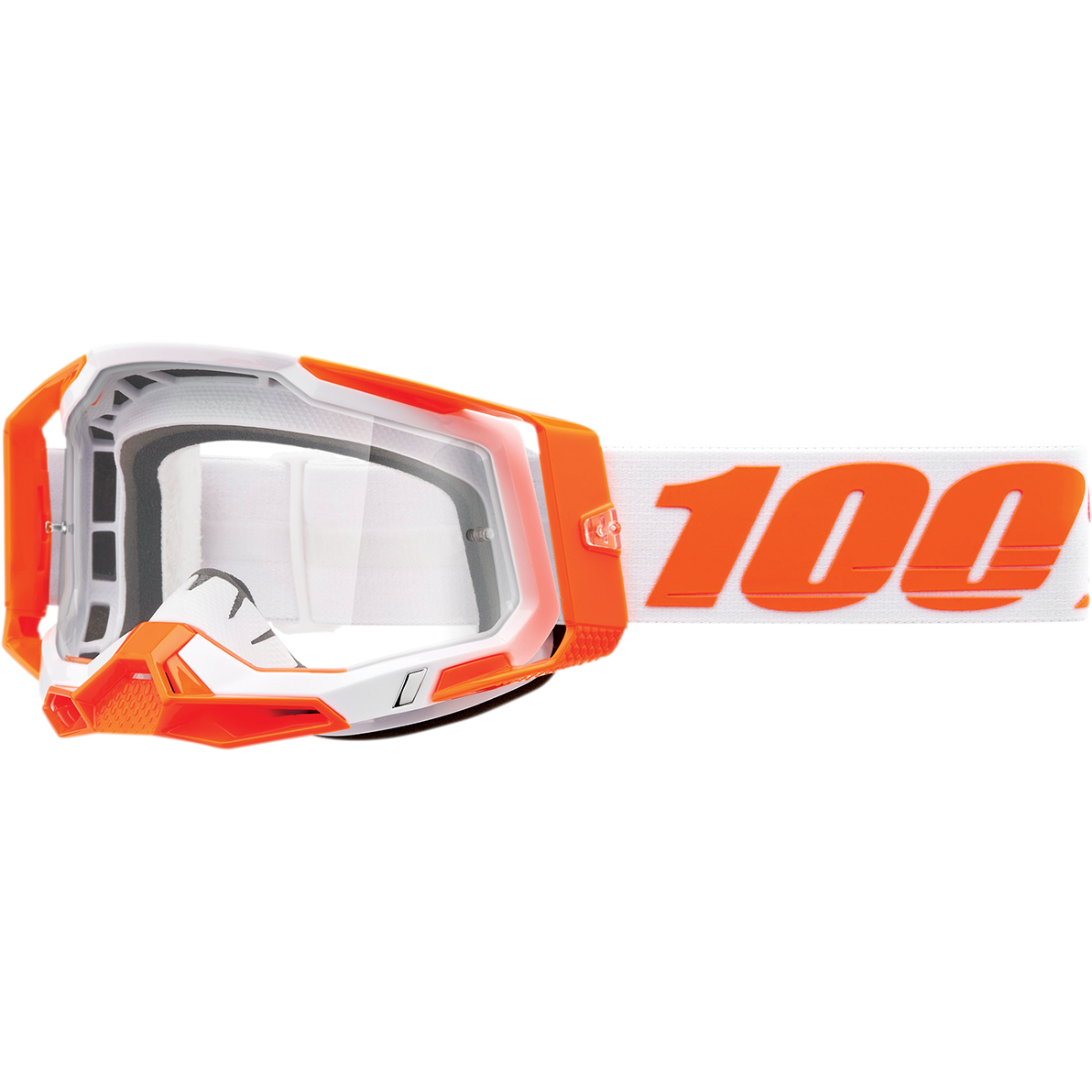 100% Racecraft 2 Goggles - Orange - Clear 50009-00013