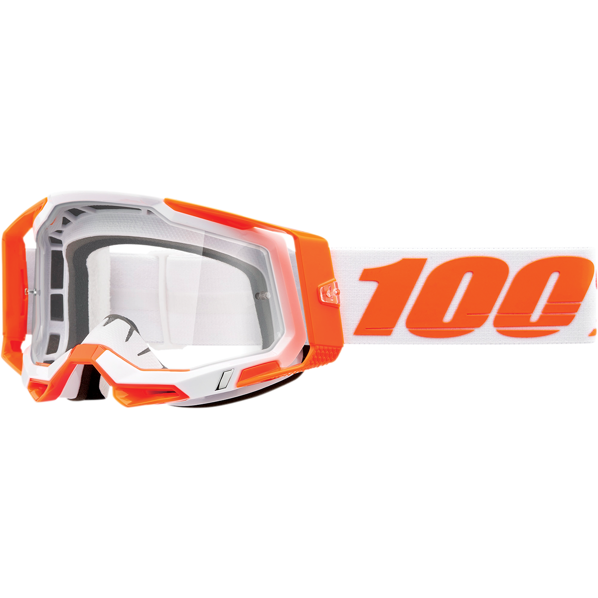 100% Racecraft 2 Goggles - Orange - Clear 50009-00013