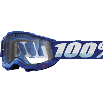 100% Accuri 2 Enduro MTB Goggles - Blue - Clear 50016-00002