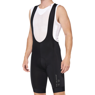 100% Exceeda Bib Shorts - Black/White - Small 40052-00004