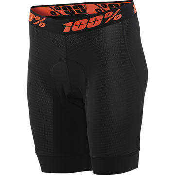 100% Women's Crux Liner Shorts - Black - Large 40050-00002