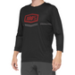 100% Airmatic 3/4 Sleeve Jersey - Black/Red - Large 40018-00007