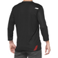 100% Airmatic 3/4 Sleeve Jersey - Black/Red - Large 40018-00007