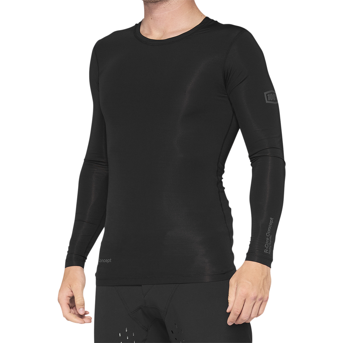 100% R-Core Concept Long-Sleeve Jersey - Black - Large 40004-00002