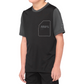 100% Youth Ridecamp Jersey - Short-Sleeve - Black/Charcoal - Medium 40031-00001