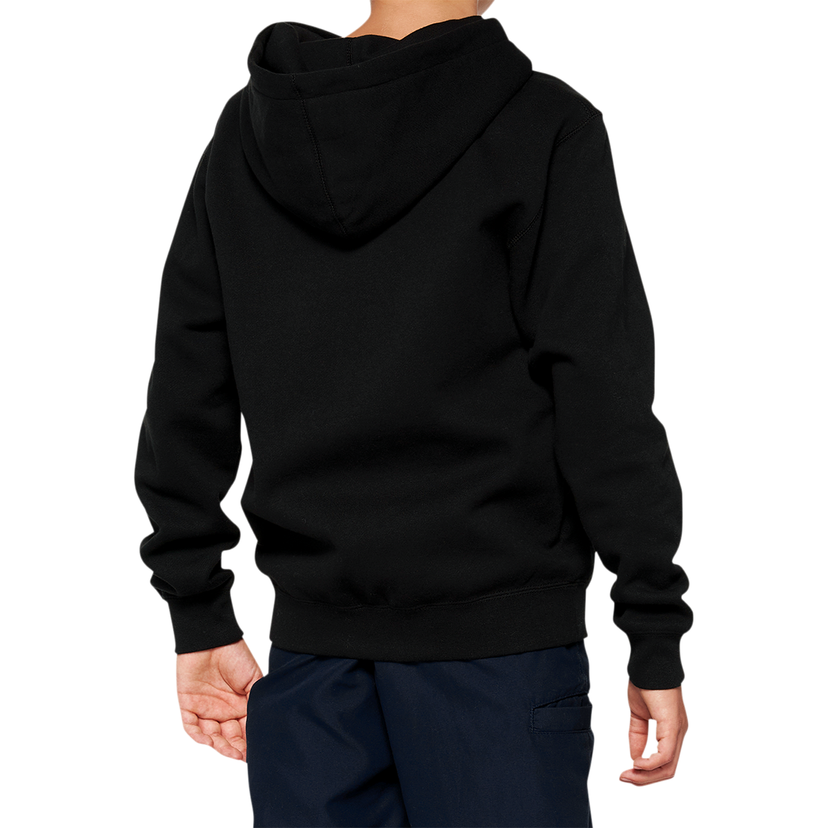 100% Youth Official Zip Hoodie - Black - Small 20033-00000