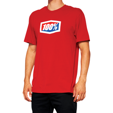 100% Official T-Shirt - Red - Large 20000-00012