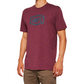 100% Icon T-Shirt - Maroon - Small 20000-00030