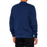 100% Icon Long-Sleeve Fleece Sweatshirt - Navy - 2XL 20026-00019