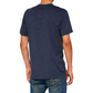 100% Icon T-Shirt - Navy - Small 20000-00045