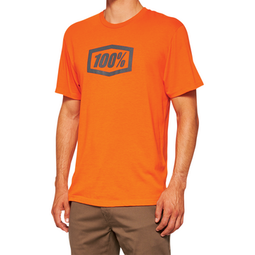 100% Icon T-Shirt - Orange - Small 20000-00040