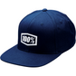 100% Icon Snapback Hat - Navy - One Size 20044-00005