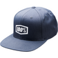 100% Icon Snapback Hat - Heather Charcoal - One Size 20044-00003