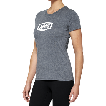 100% Women's Icon T-Shirt - Heather Gray - XL 20002-00007