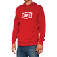 100% Icon Pullover Hoodie - Red - XL 20029-00013