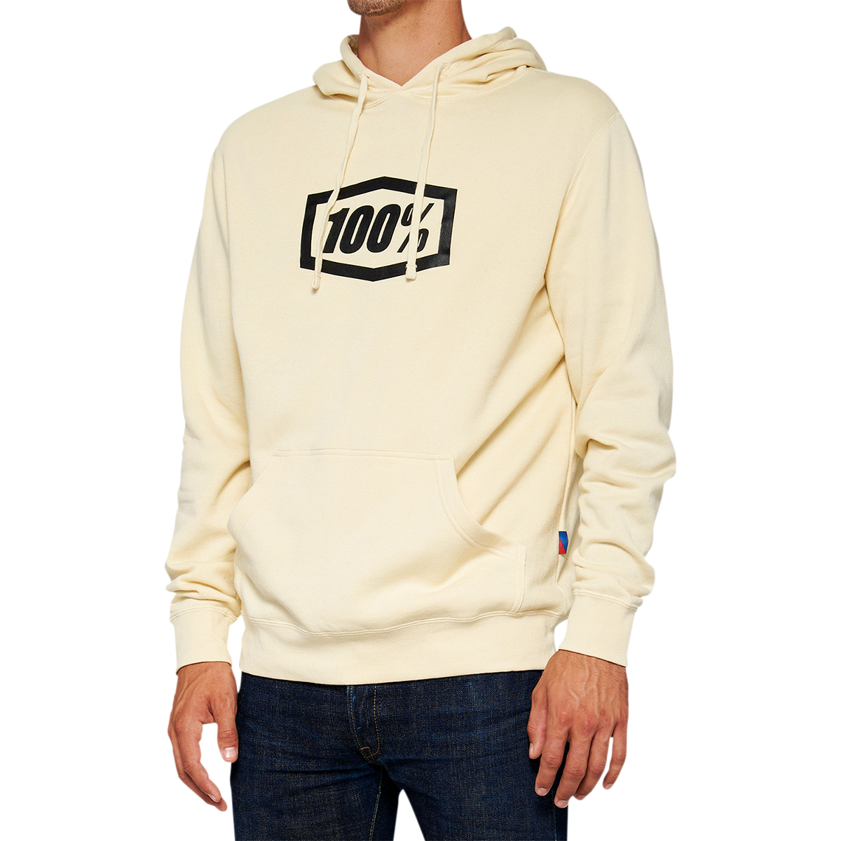 100% Icon Pullover Hoodie - Chalk - Medium 20029-00006