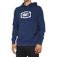 100% Icon Pullover Hoodie - Navy - Small 20029-00025