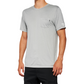 100% Mission Athletic T-Shirt - Gray - Medium 20014-00006