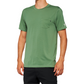 100% Mission Athletic T-Shirt - Olive - Medium 20014-00016