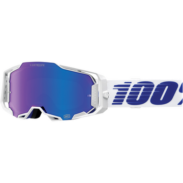 100% Armega Goggles - Izi - HiPER Blue Mirror 50003-00004