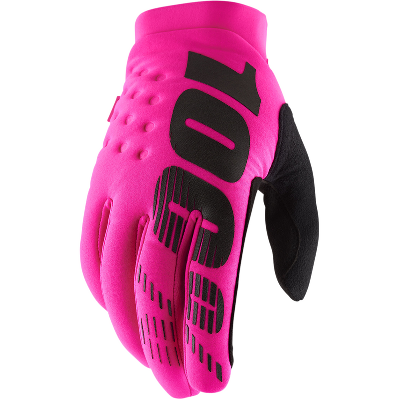 100% Brisker Gloves - Neon Pink - 2XL 10003-00029