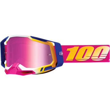 100% Racecraft 2 Goggles - Mission - Pink Mirror 50010-00012