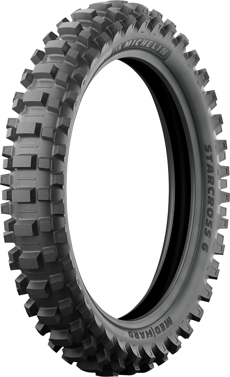 MICHELIN Tire - StarCross 6 Medium Hard - Rear - 110/100-18 - 64M 02281