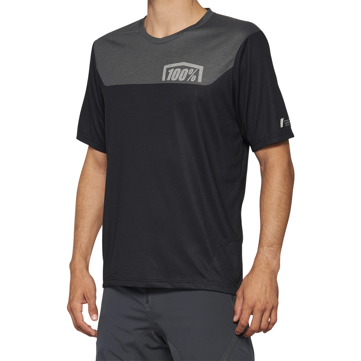 100% Airmatic Jersey - Short-Sleeve - Gray/Midnight - Large 40014-00017