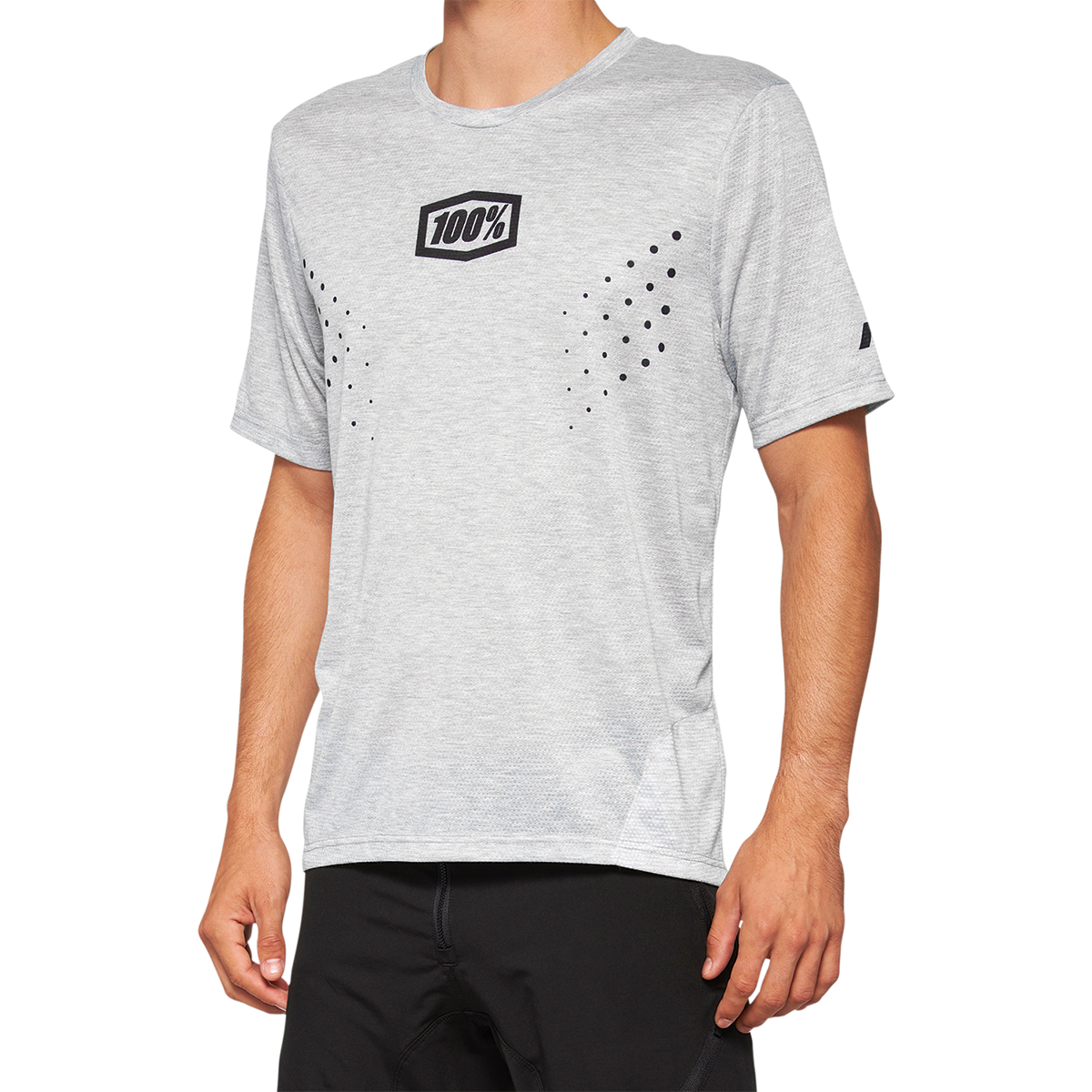 100% Airmatic Mesh Jersey - Short-Sleeve - Gray - Large 40016-00007